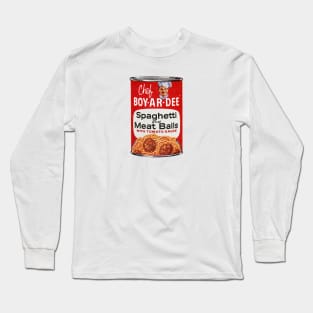 Chef BOY-AR-DEE Spaghetti & Meatball Can Long Sleeve T-Shirt